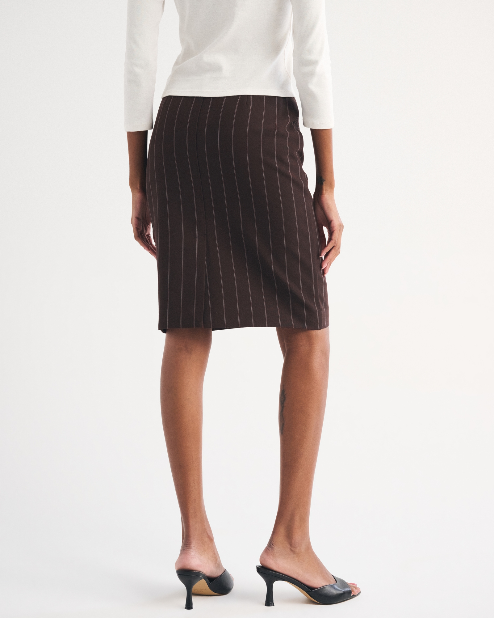 High Rise Pencil Midi Skirt thumbnail 5