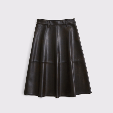 Женские юбки Abercrombie & Fitch High Rise Vegan Leather Midi Skirt