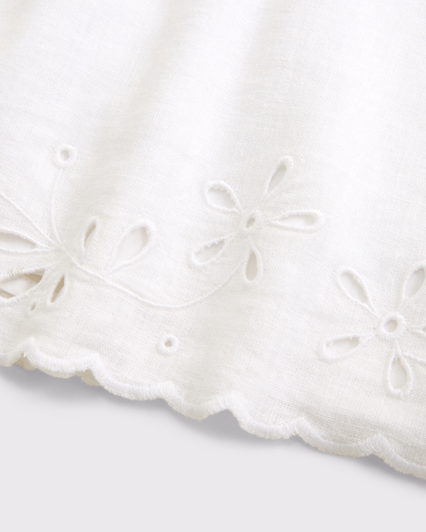 Women's The A&F Scarlett Linen-Blend Mini Skort | Women's Bottoms