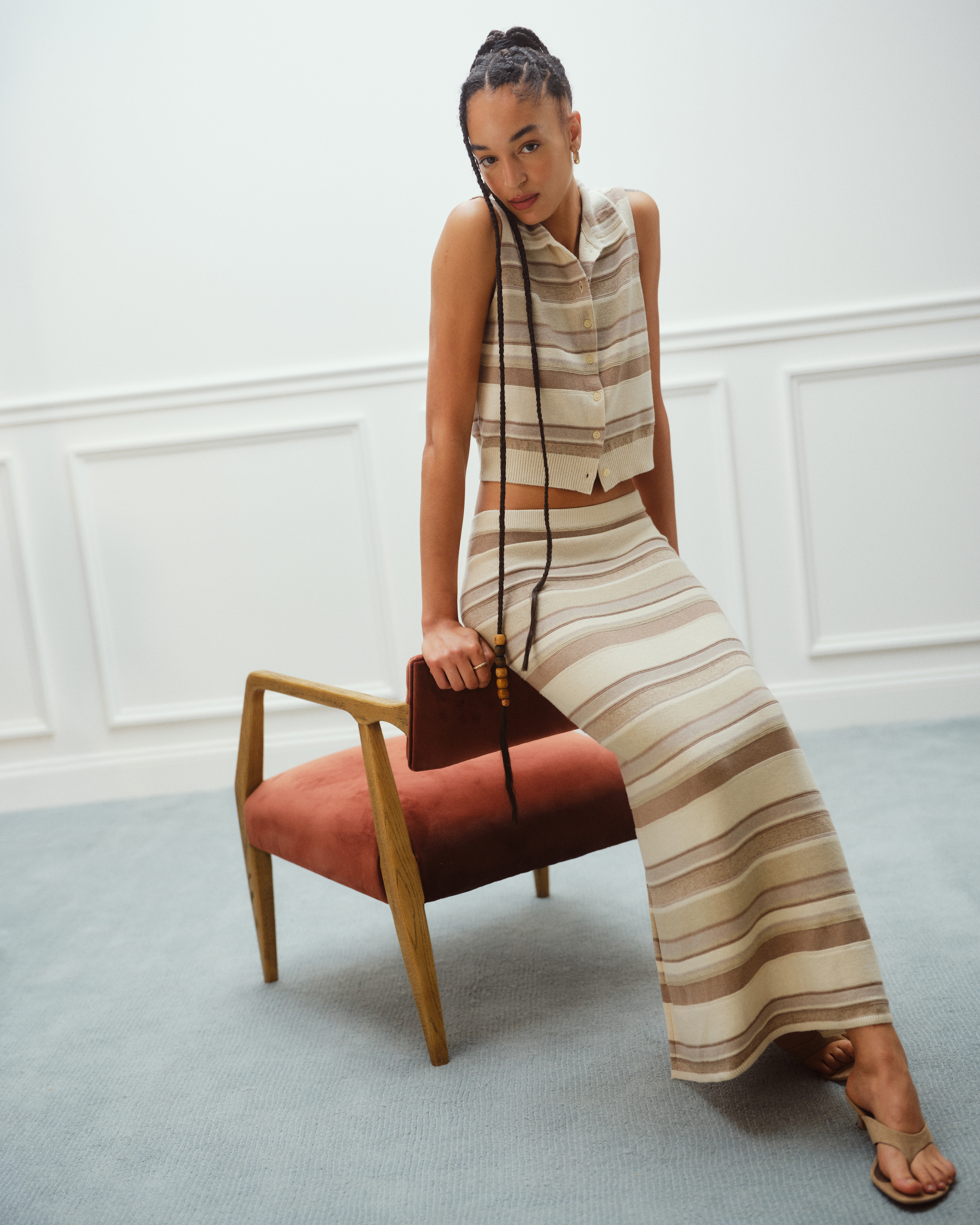 Женские юбки Abercrombie & Fitch High Rise Sweater Maxi Skirt — фото 2