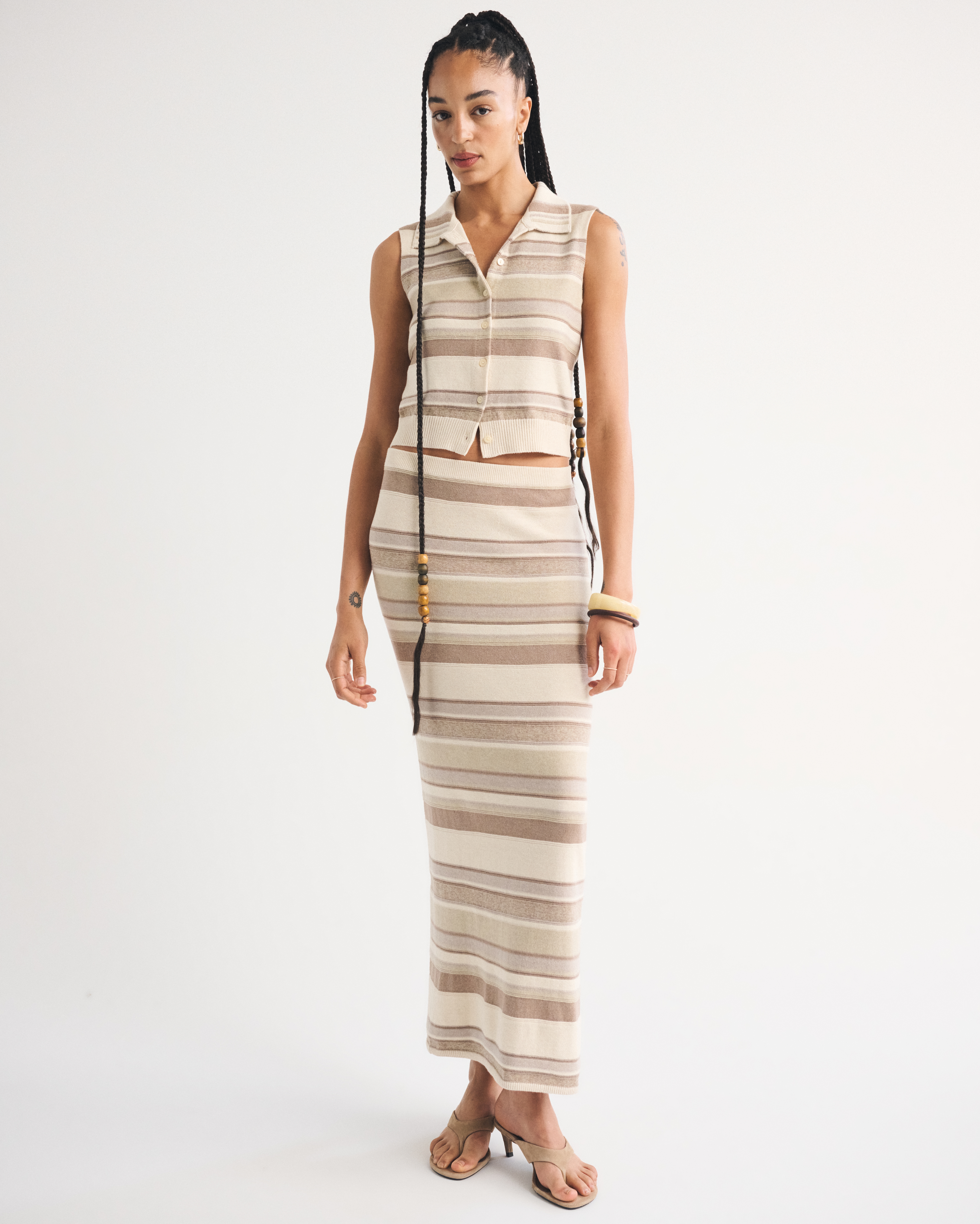Женские юбки Abercrombie & Fitch High Rise Sweater Maxi Skirt — фото 3