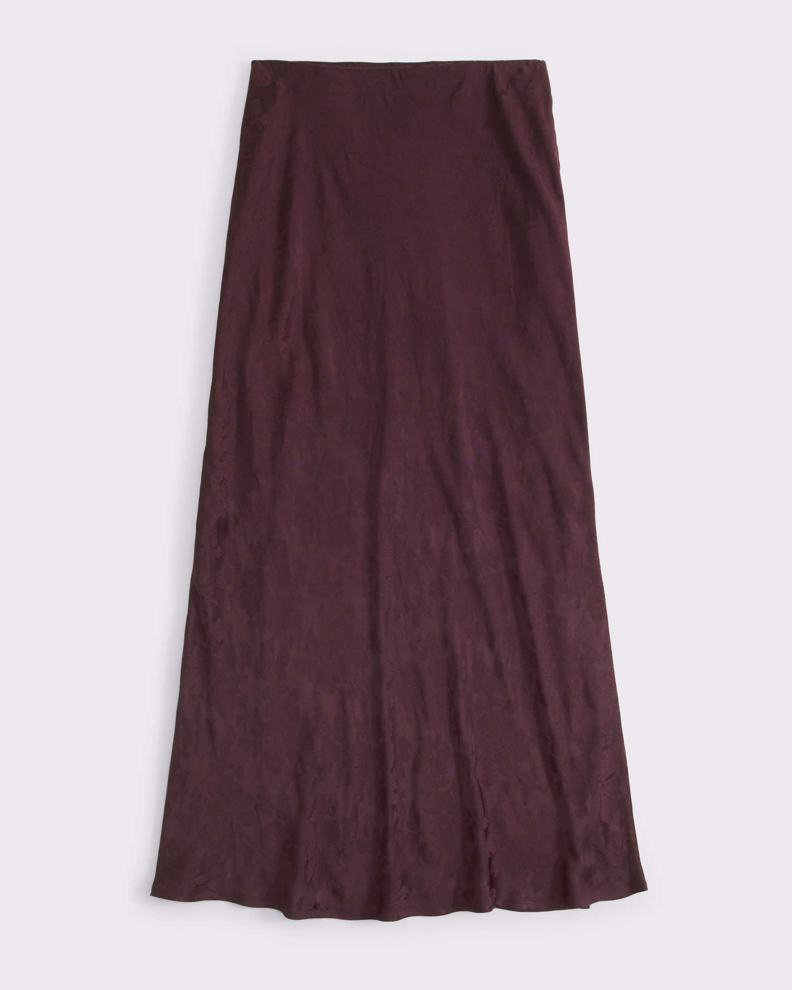 High Rise Satin Jacquard Maxi Skirt thumbnail 7