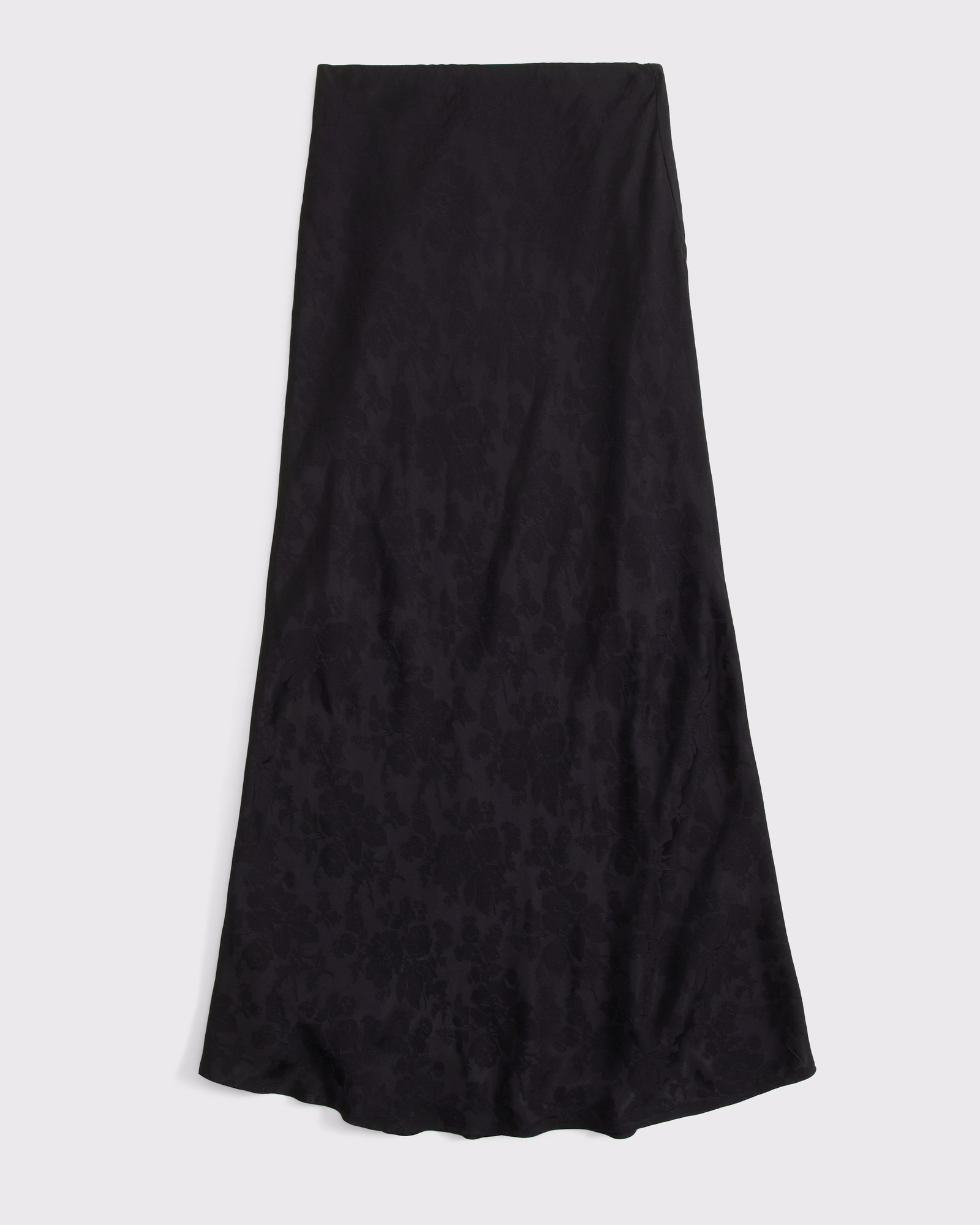 High Rise Satin Jacquard Maxi Skirt thumbnail 6
