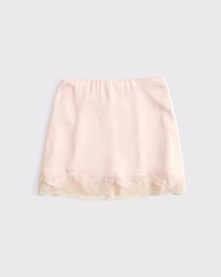 Lace Hem Mini Skort