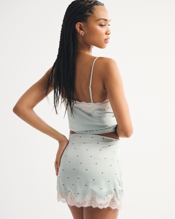 Lace Hem Mini Skort