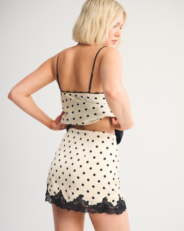 Lace Hem Mini Skort