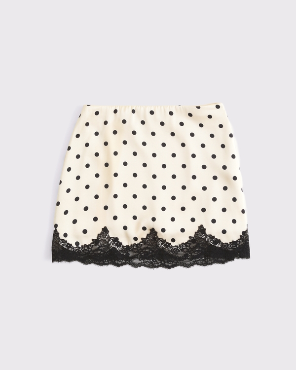 Lace Hem Mini Skort