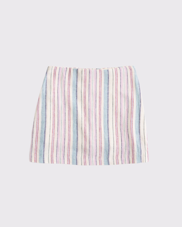The A&F Scarlett Linen-Blend Mini Skort