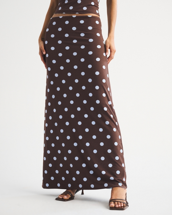 Reversible High Rise Maxi Skirt
