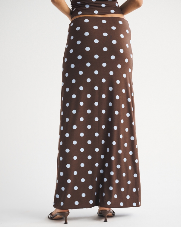 Reversible High Rise Maxi Skirt