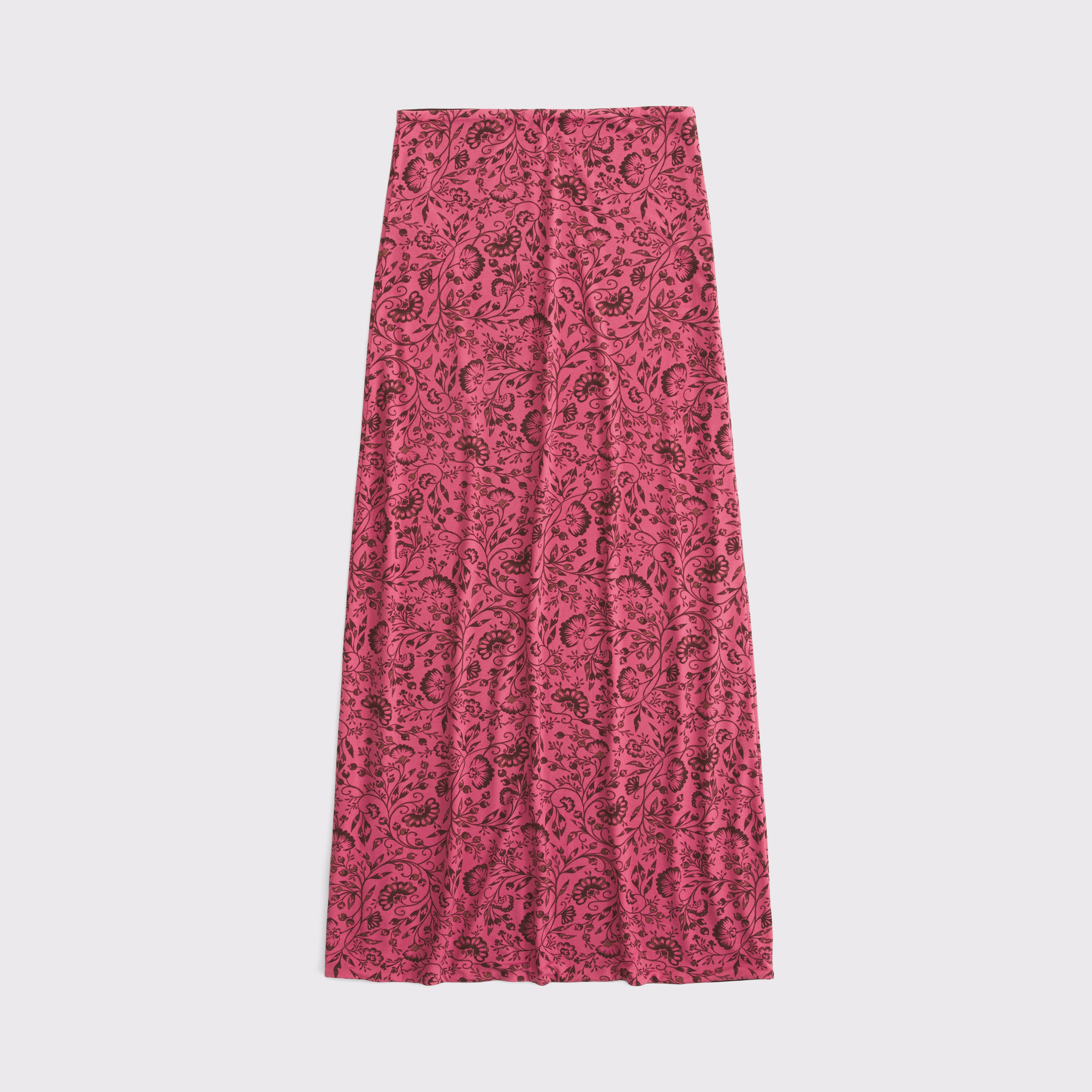 Женская юбка Abercrombie & Fitch Reversible High Rise Maxi, цвет: Розовый — фото 1