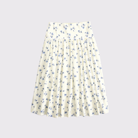 Женские юбки Abercrombie & Fitch Drop-Waist Side-Button Midi Skirt