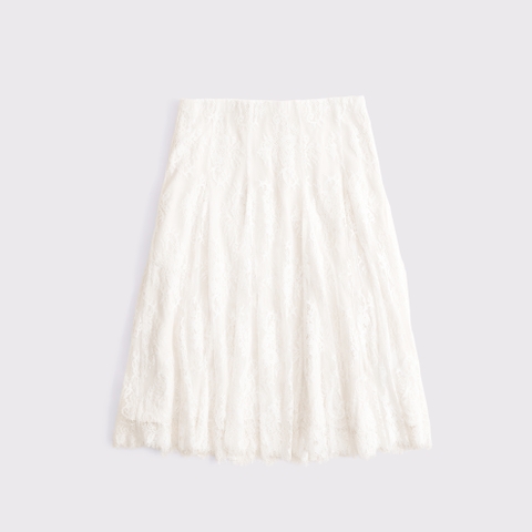 Женские юбки Abercrombie & Fitch Lace Godet Midi Skirt