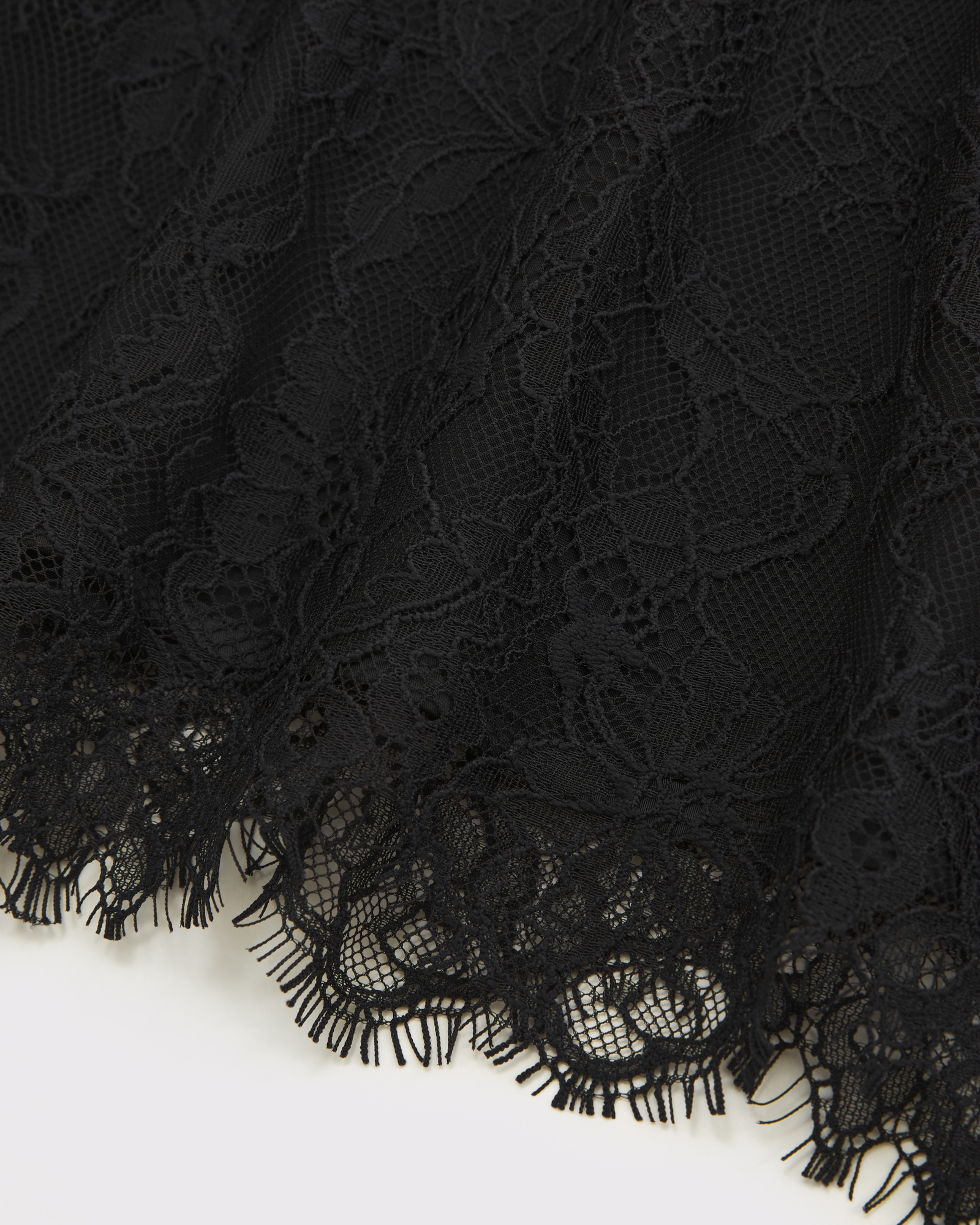 2-in-1 Reversible Lace and Satin Midi Skirt