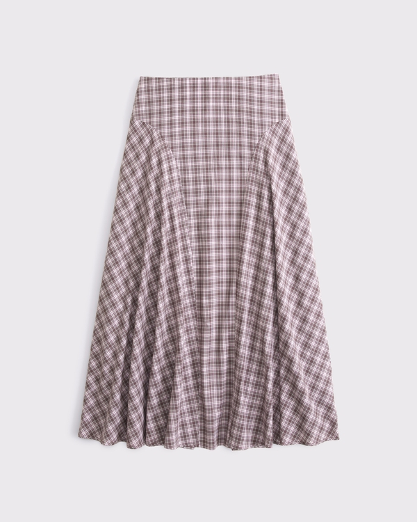 High Rise Flowy Maxi Skirt