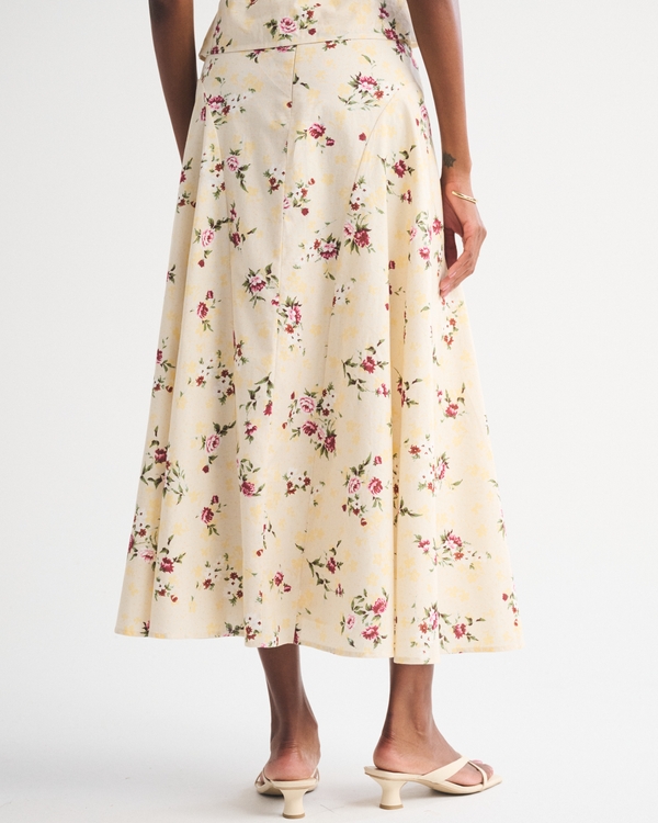 High Rise Flowy Maxi Skirt