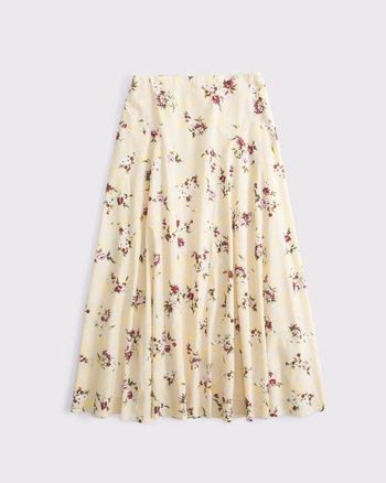 High Rise Flowy Maxi Skirt