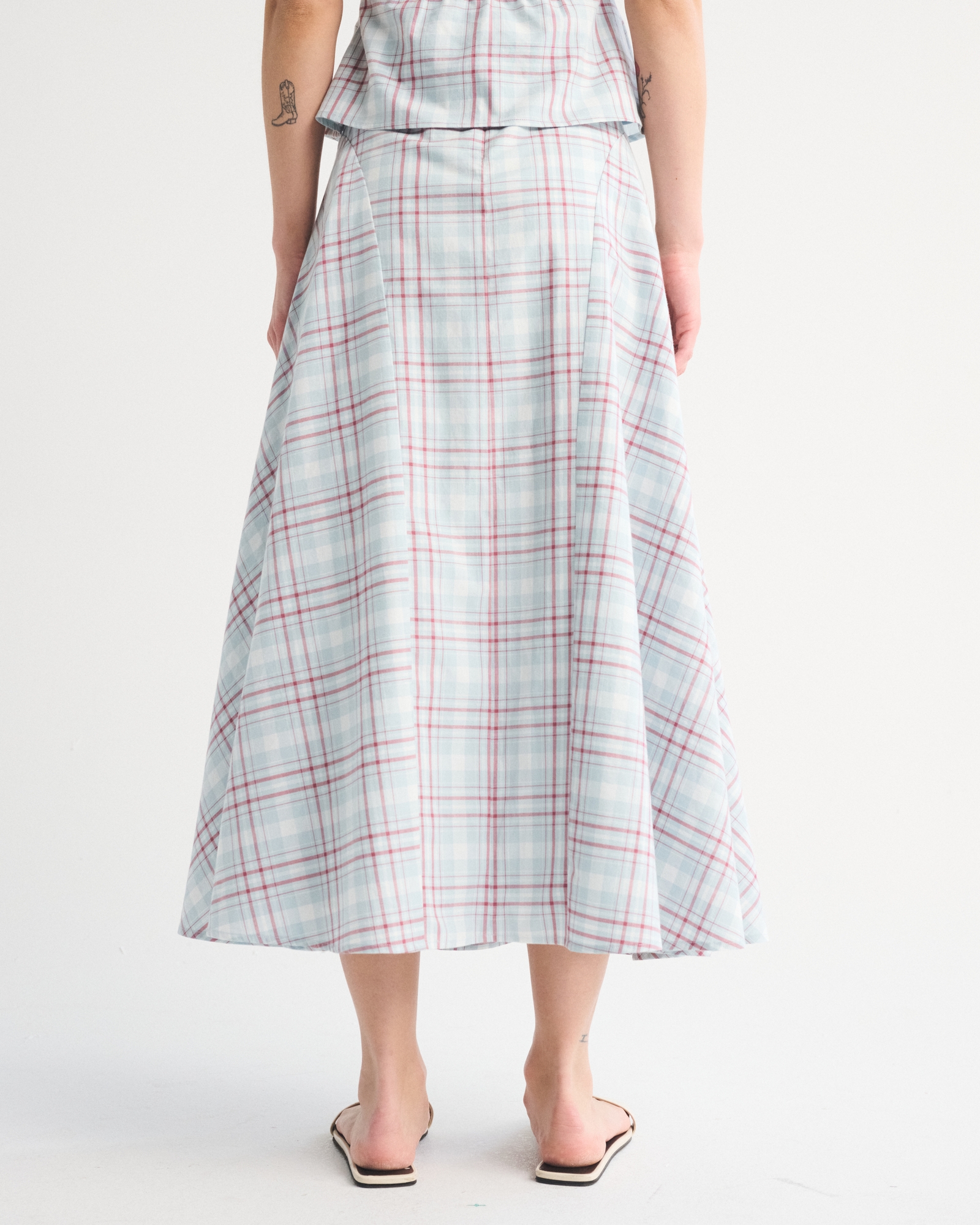 High Rise Flowy Maxi Skirt