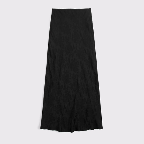 Женские юбки Abercrombie & Fitch Satin Jacquard Pull-On Maxi Skirt
