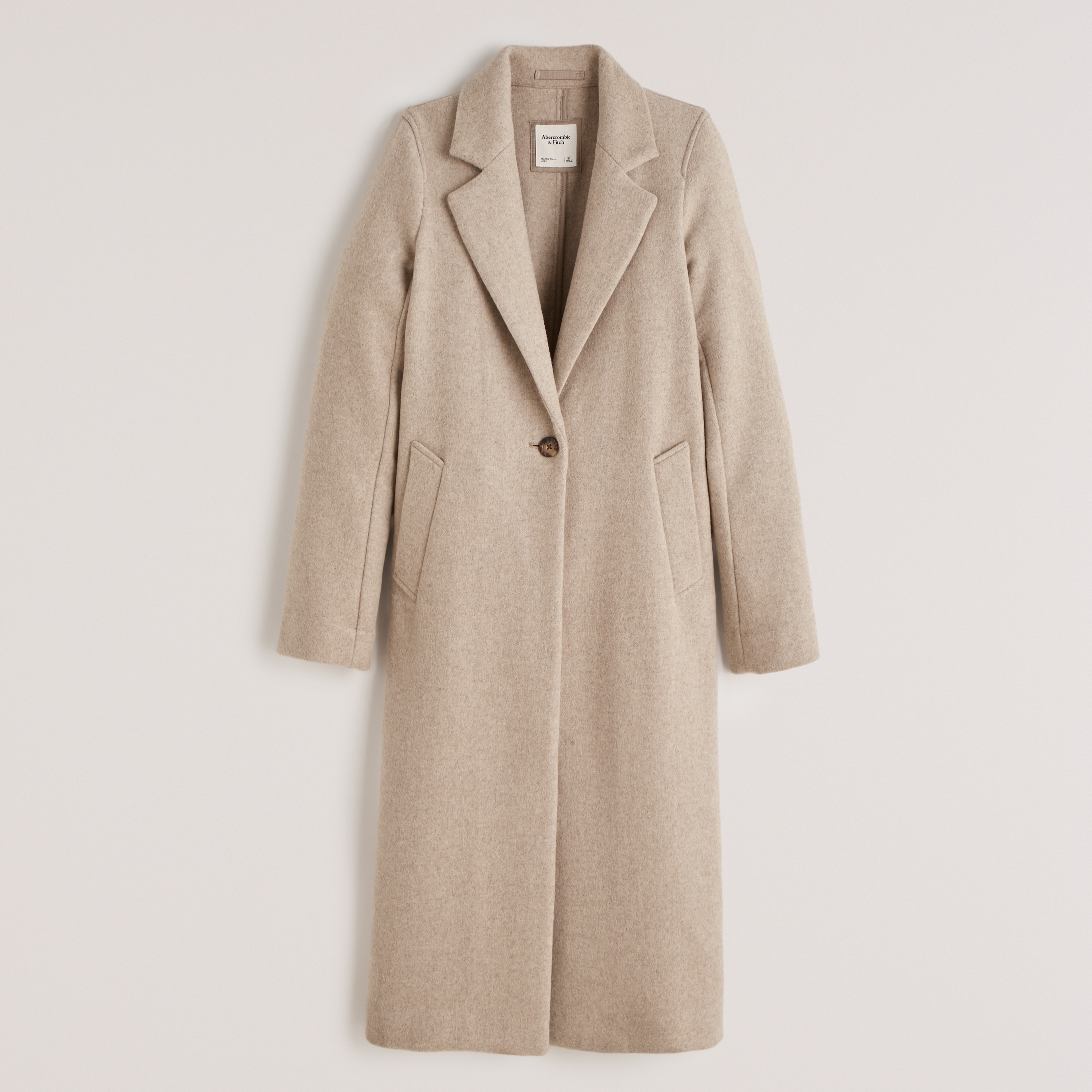 hollister wool blend coat