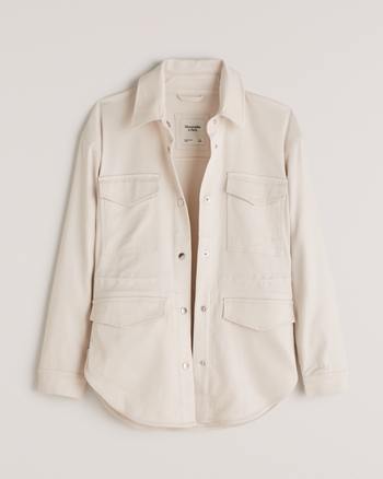 Women S Utility Shirt Jacket Women S Sale Abercrombie Com