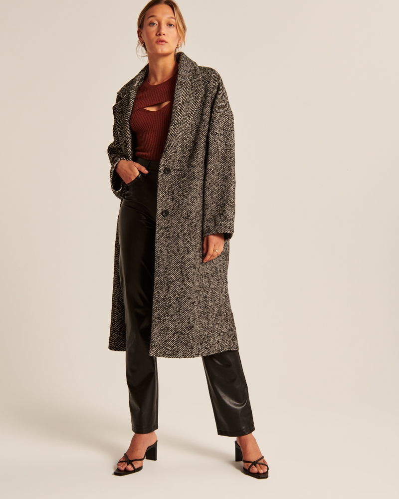 Slouchy Textured Dad Coat