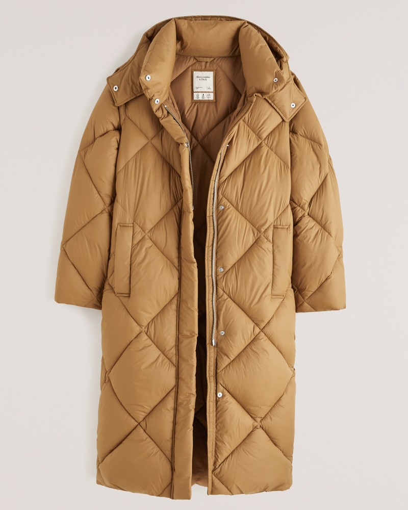 abercrombie long puffer
