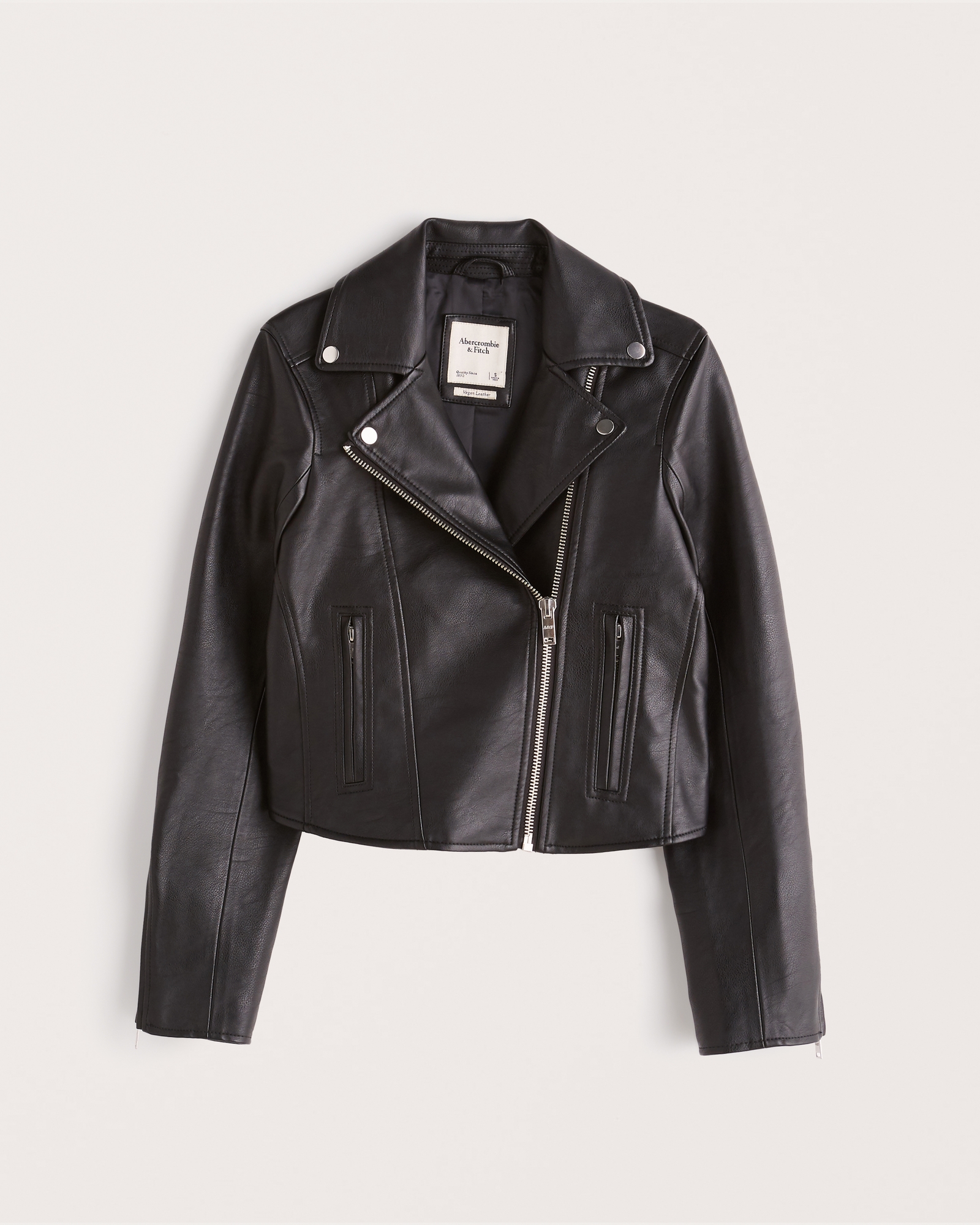 Women's Vegan Leather Moto Jacket, Women's Coats & Jackets