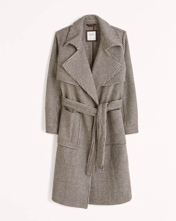 Women's Wool-Blend Trench Coat | Women's Coats & Jackets | Abercrombie.com