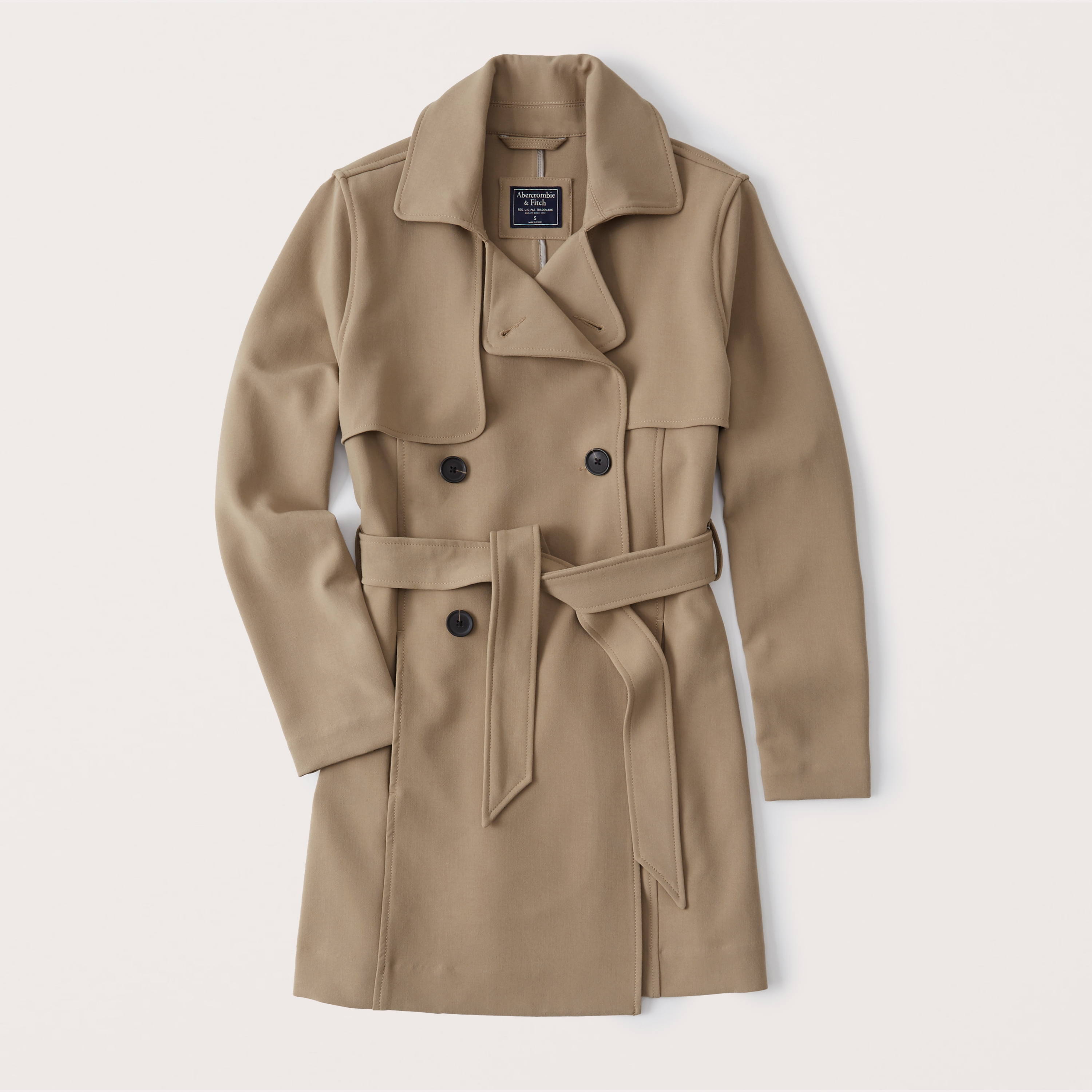 abercrombie womens trench coat