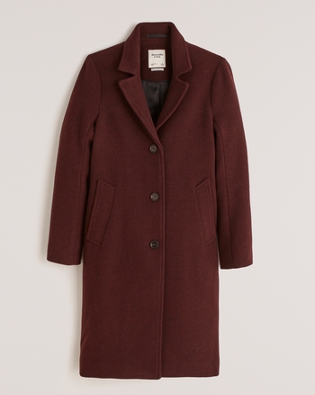 Women's WoolBlend Dad Coat Women's Clearance