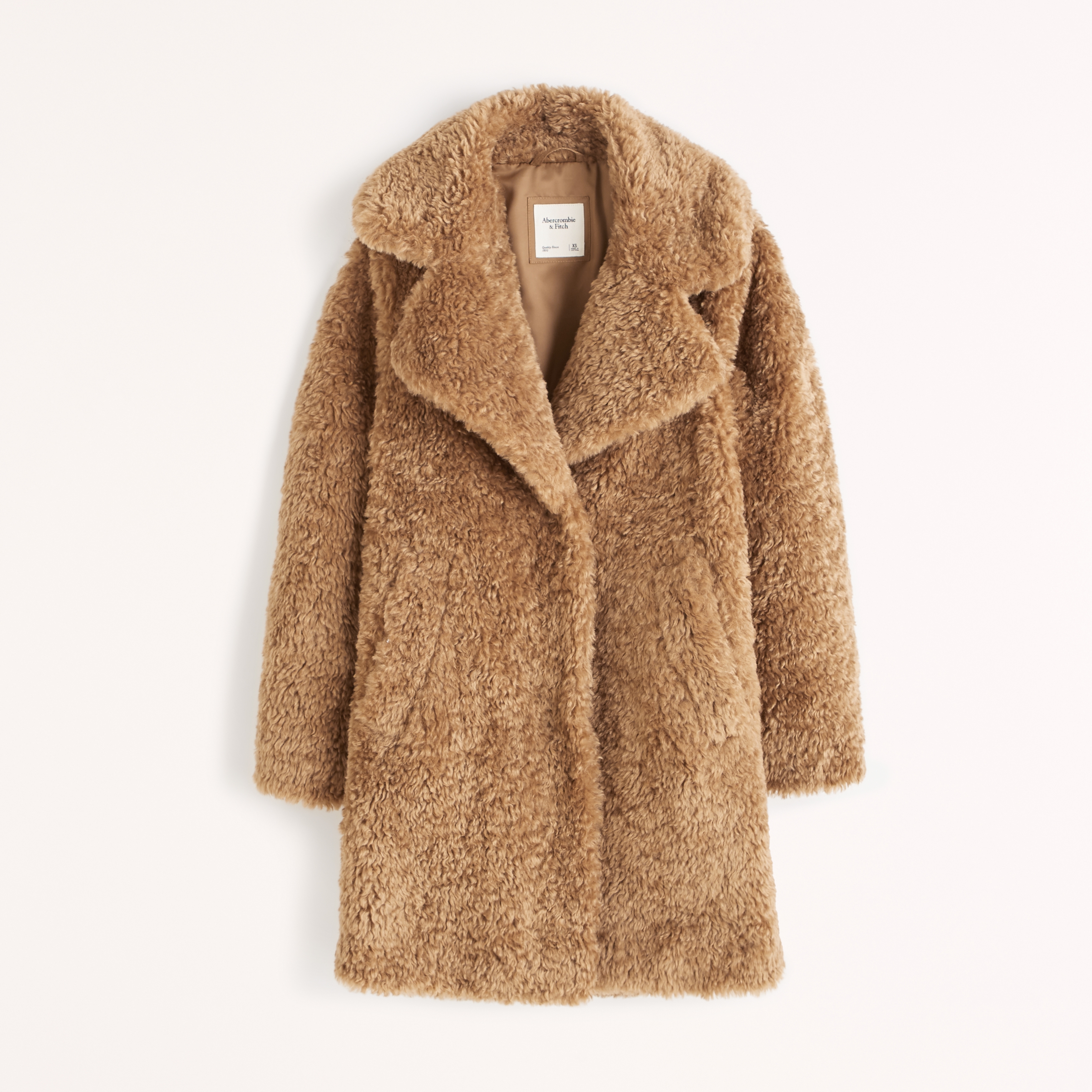 mid length sherpa coat abercrombie