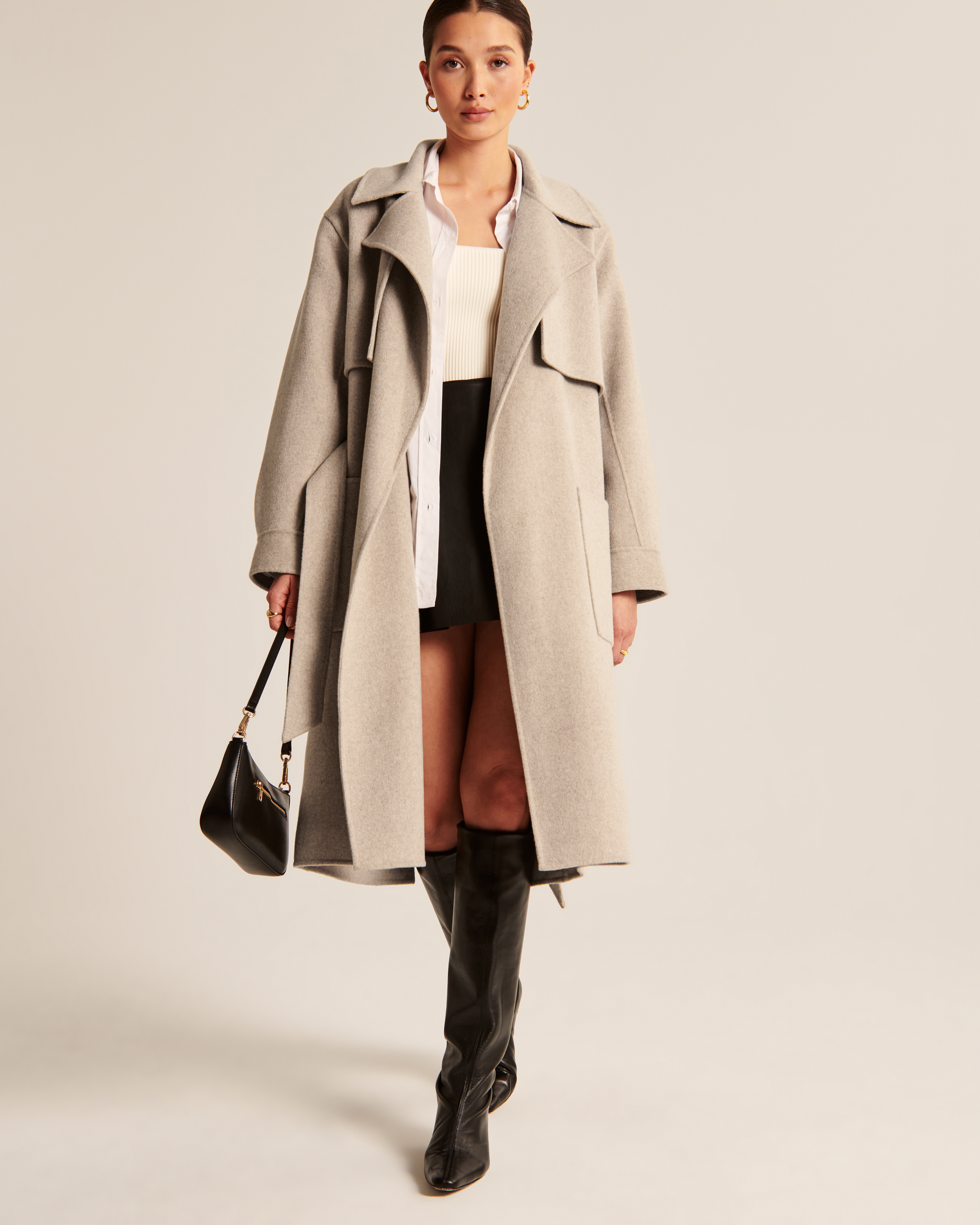 Women's Elevated Double Cloth Trench Coat | Women's Clearance