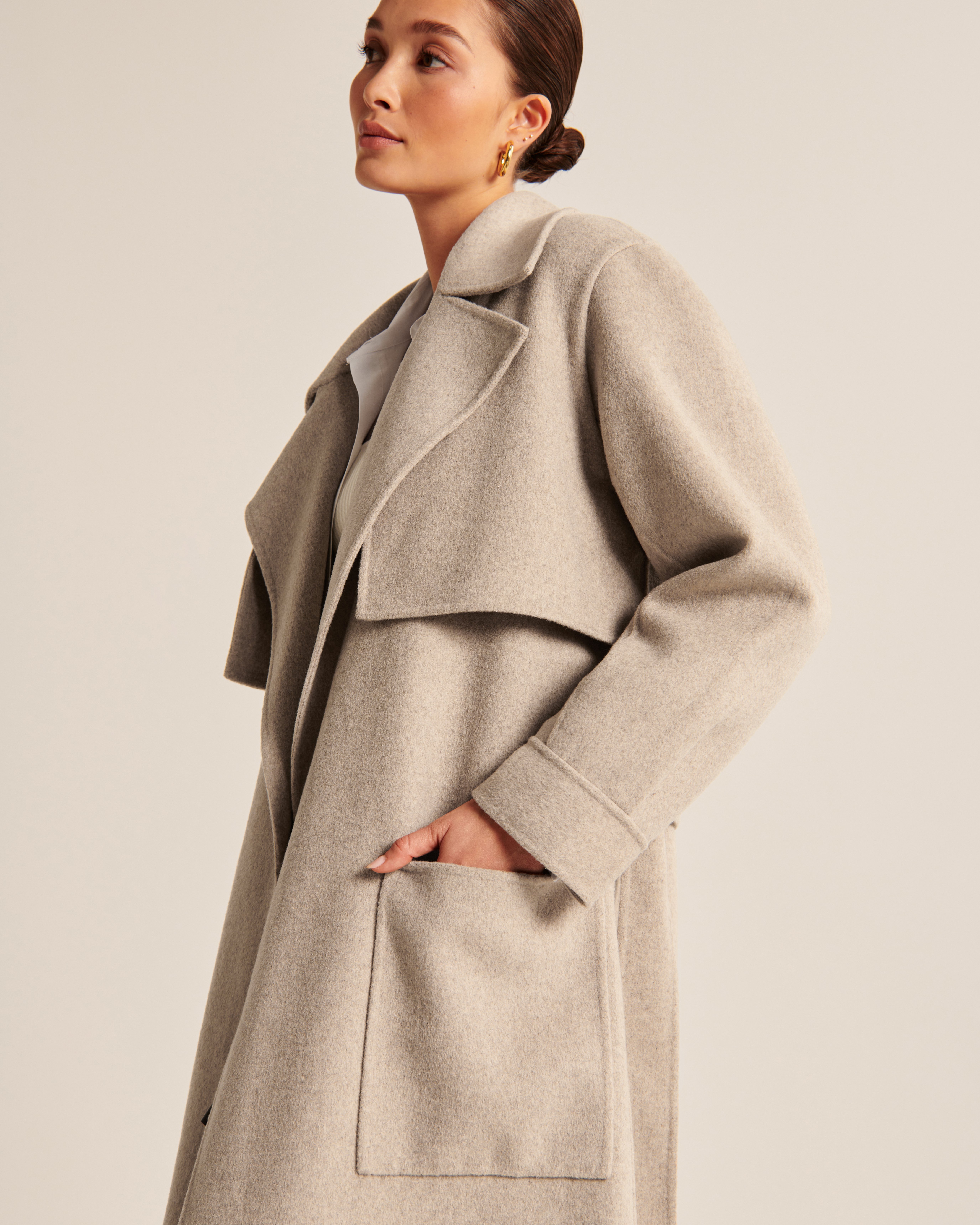 Women's Elevated Double Cloth Trench Coat | Women's Coats