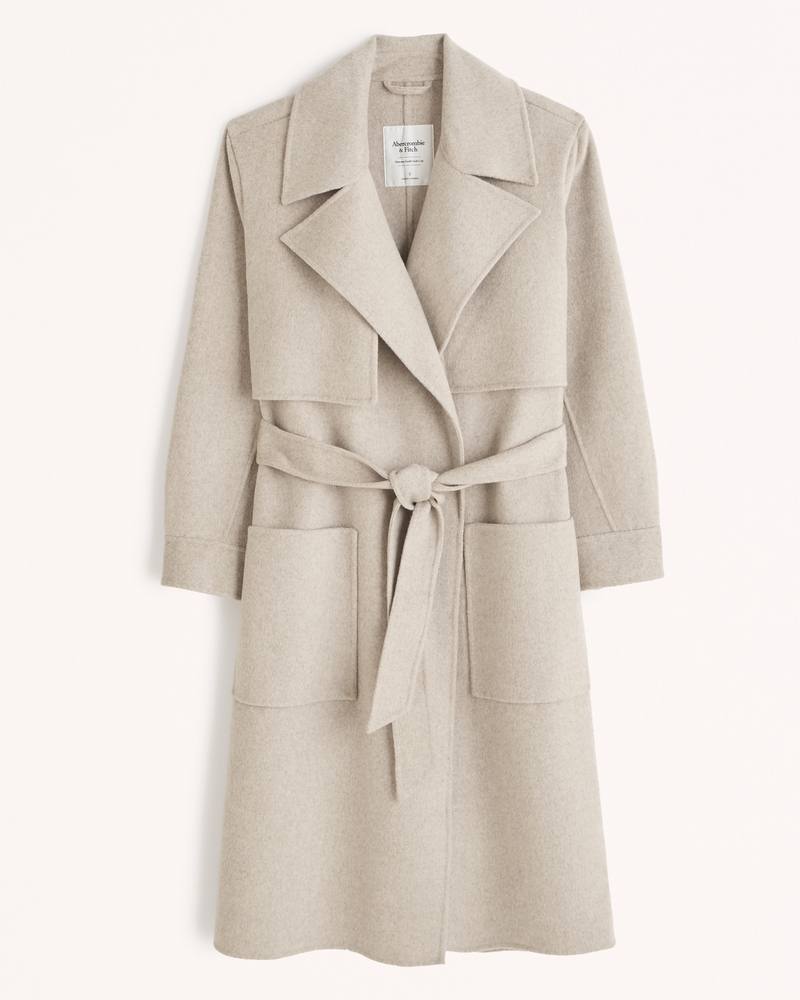 Women's Elevated Double Cloth Trench Coat Women's Clearance