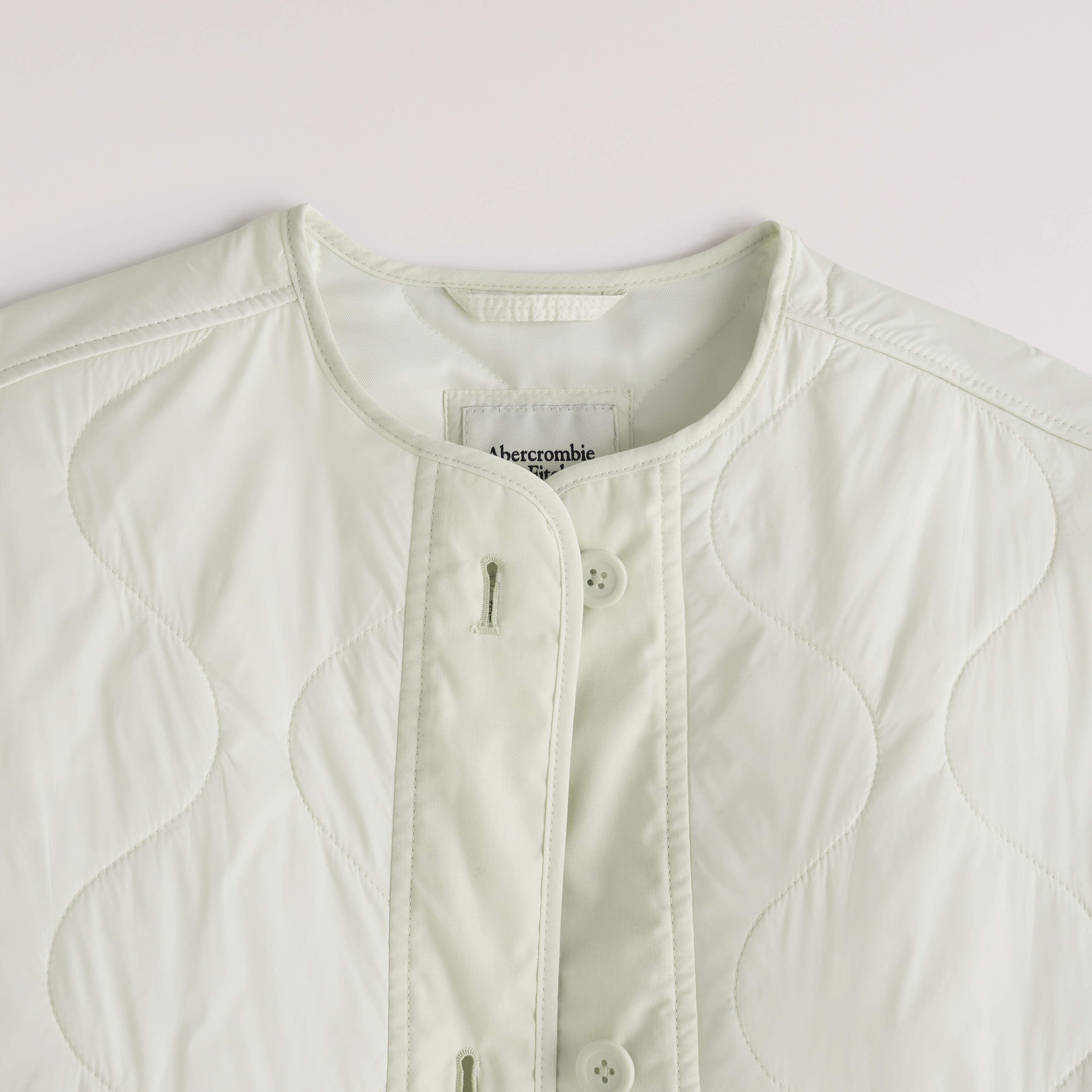 Abercrombie white outlet jacket