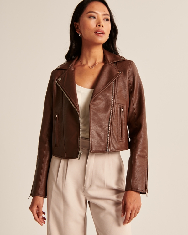 Women's Vegan Leather Abercrombie & Fitch