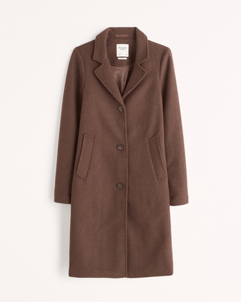 Women's WoolBlend Dad Coat Women's Coats & Jackets