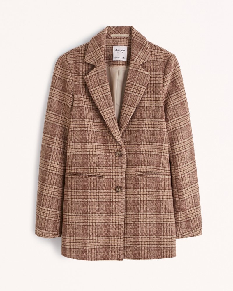 Abercrombie & Fitch Wool-Blend Blazer Coat