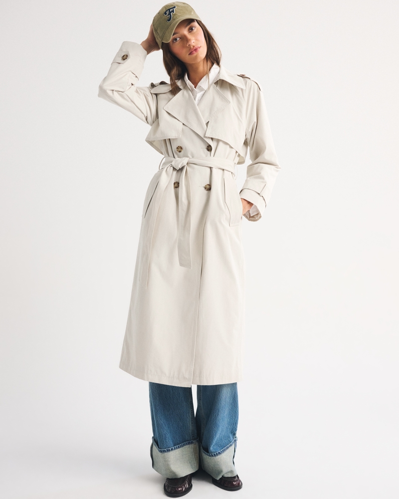 A&F Carrie Long Trench Coat - thumbnail 3