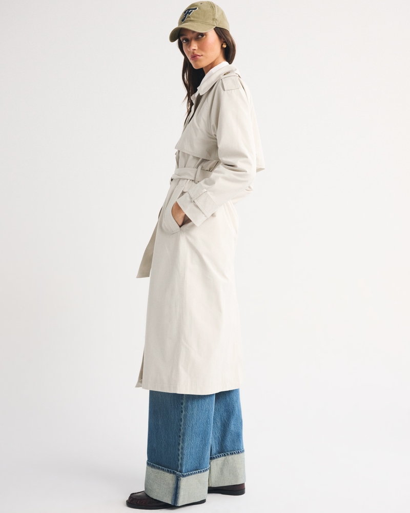 A&F Carrie Long Trench Coat - thumbnail 4