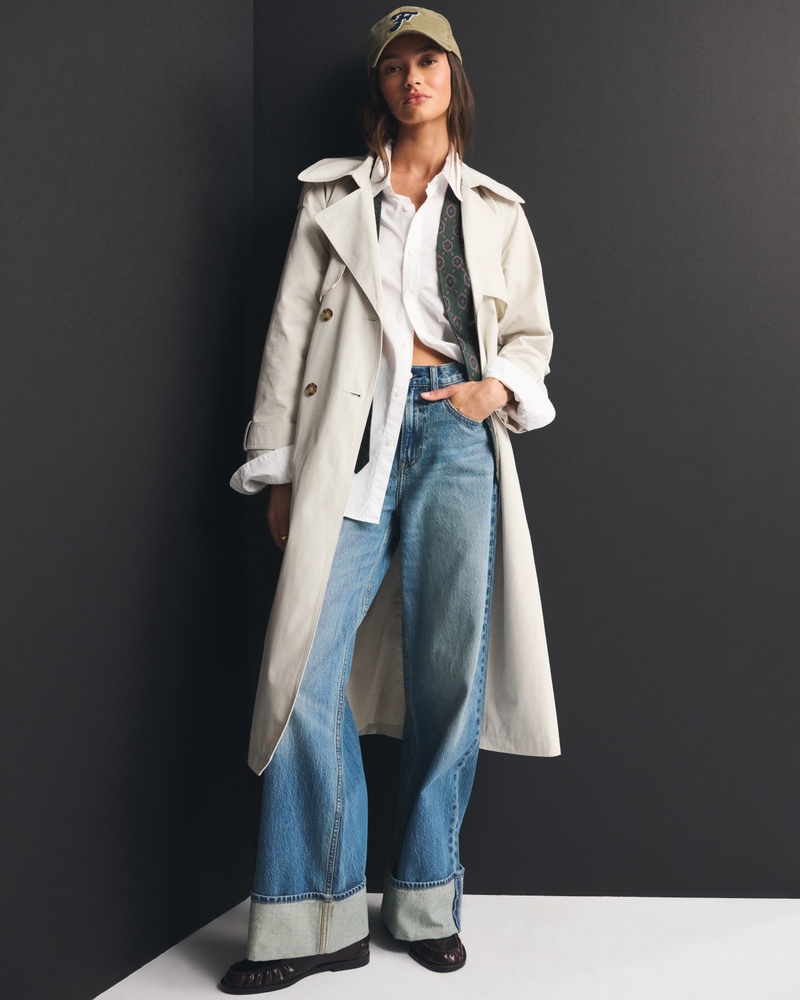 A&F Carrie Long Trench Coat - thumbnail 6