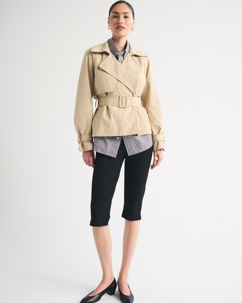 Short Belted Trench Coat - thumbnail 6