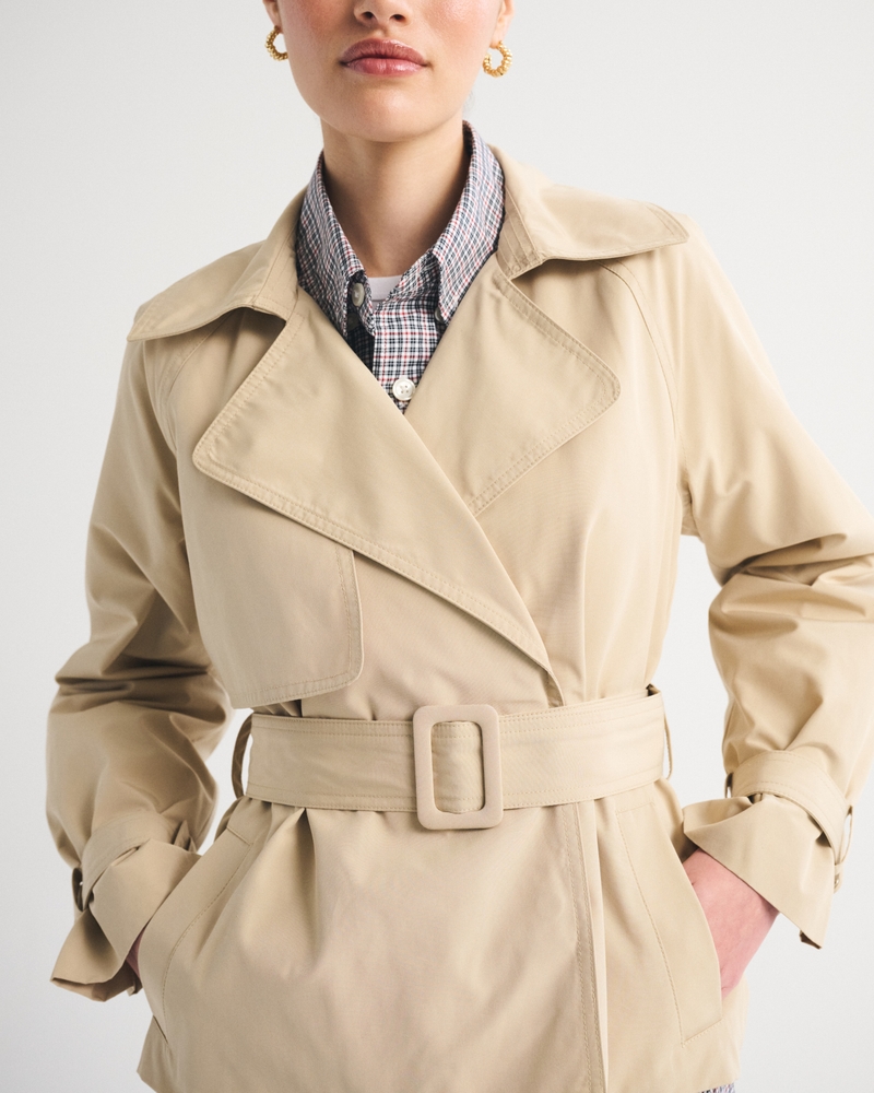 Short Belted Trench Coat - thumbnail 8