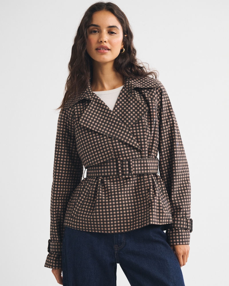 Short Belted Trench Coat - thumbnail 2