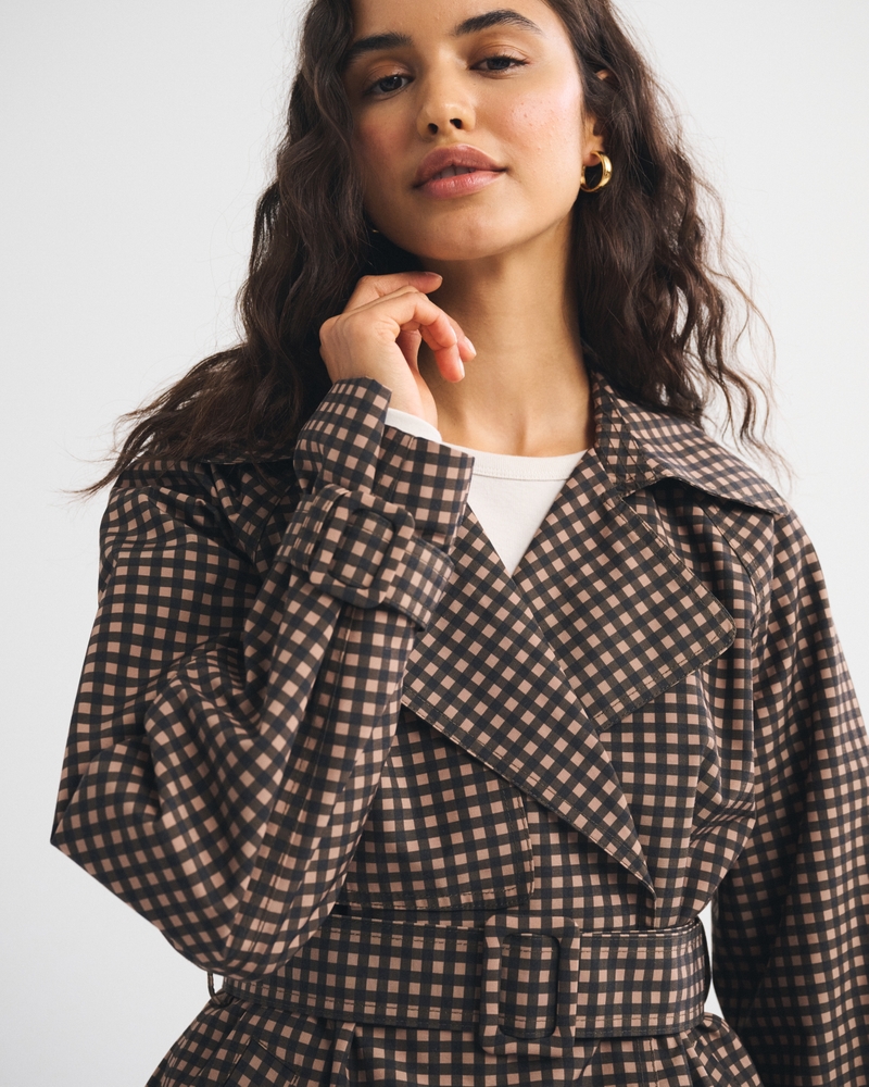 Short Belted Trench Coat - thumbnail 3