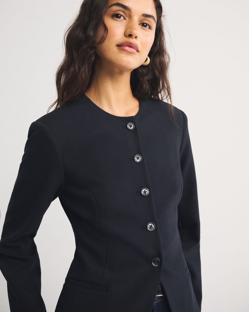 Collarless Blazer - thumbnail 3