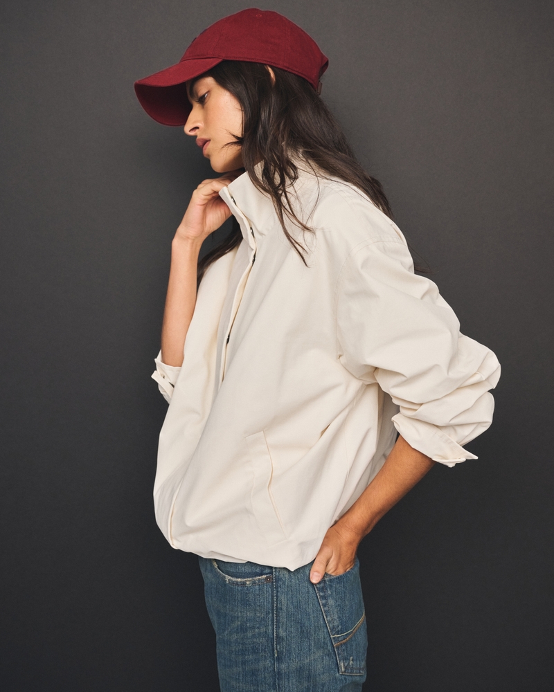 Mock Neck Bubble Hem Jacket - thumbnail 3