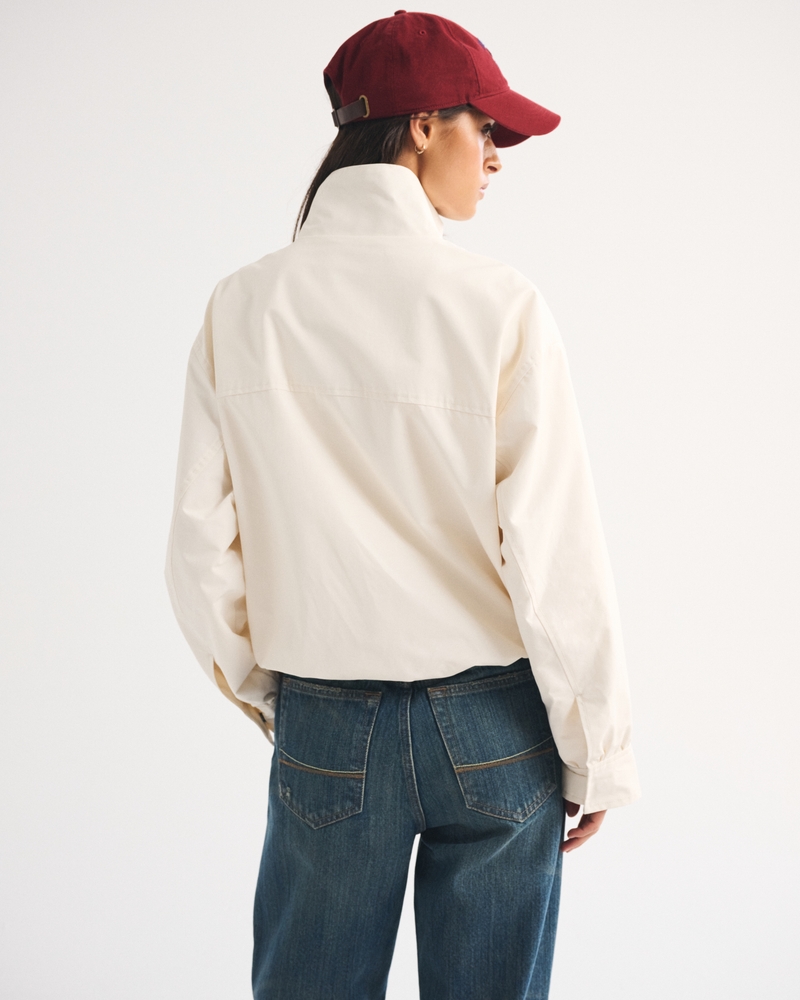Mock Neck Bubble Hem Jacket - thumbnail 6