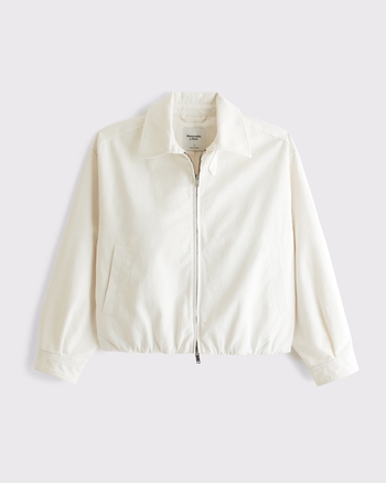 100% Cotton Twill Collared Jacket